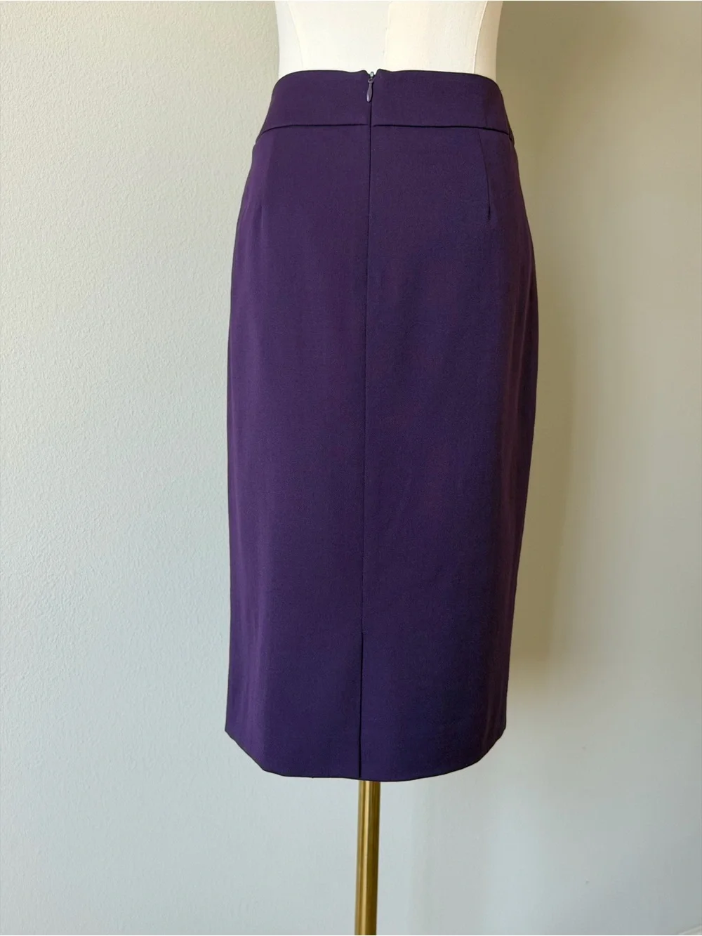 Pendleton Virgin Wool Dark Purple Midi 24” Skirt Made in USA - 6/S